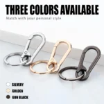 Metal keychain ring clip holder for keys (11)