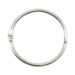 Metal loose leaf binder rings for key and index cards