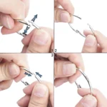 Metal loose leaf binder rings for key and index cards (1)