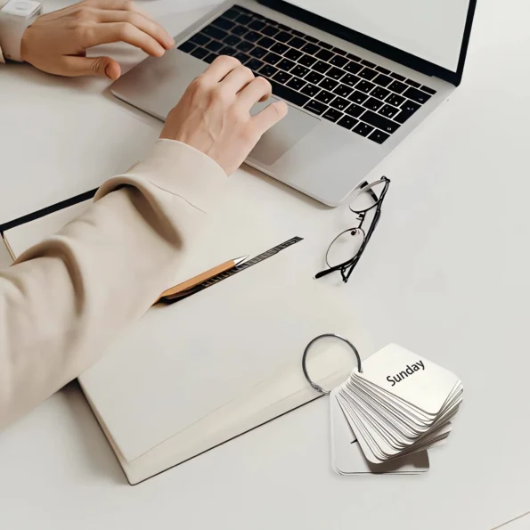 Metal loose leaf binder rings for key and index cards