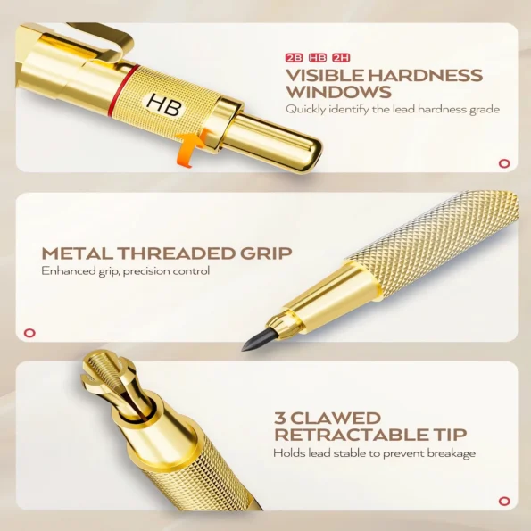 Metal mechanical pencil set for sketching drawing