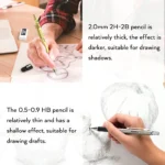 Metal mechanical pencil set for sketching drawing (6)