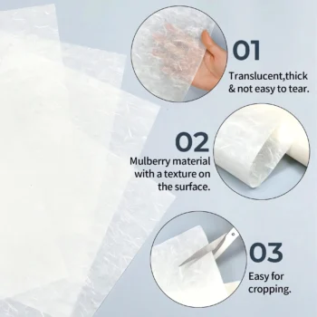 Mulberry paper sheets for crafts