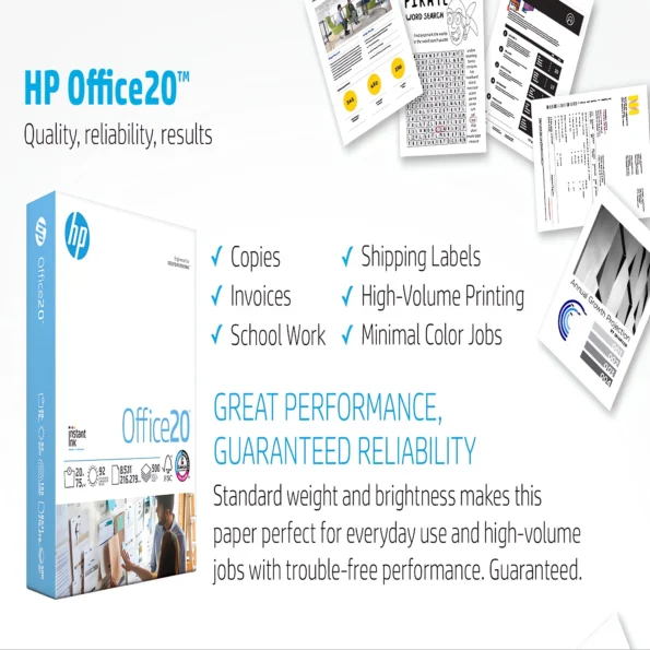 Office printer paper white letter size