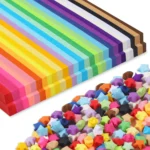 Origami star paper strips for crafts
