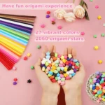Origami star paper strips for crafts (1)