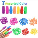 Pencil top erasers for school (6)