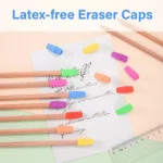 Pencil top erasers for school (6)