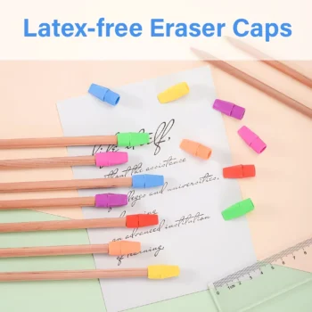 Pencil top erasers for school