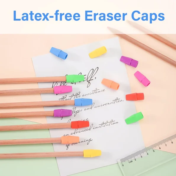 Pencil top erasers for school