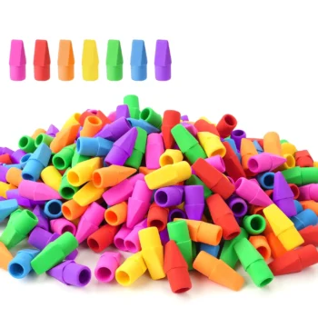 Pencil top erasers for school