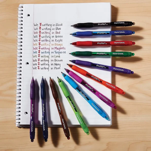 Retractable Bold Point Ballpoint Pens