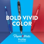 Retractable Bold Point Ballpoint Pens (9)