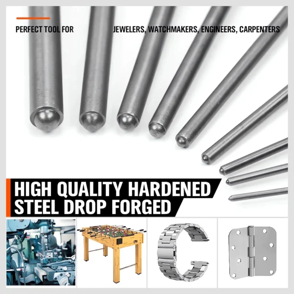 Roll pin punch set