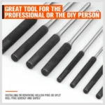 Roll pin punch set (5)