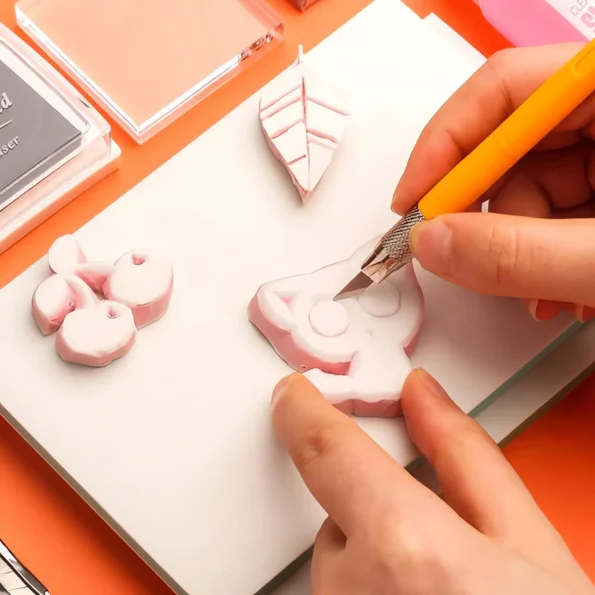 Rubber carving blocks for stamp making