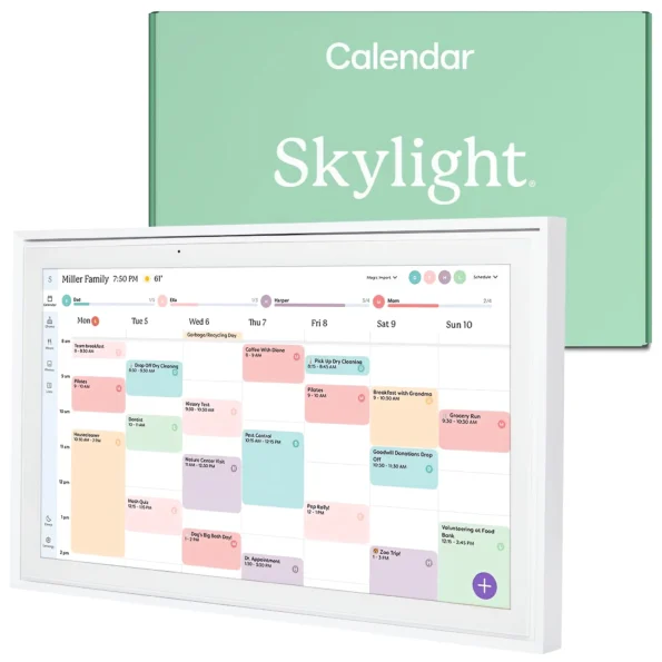 Smart wall calendar planner for family