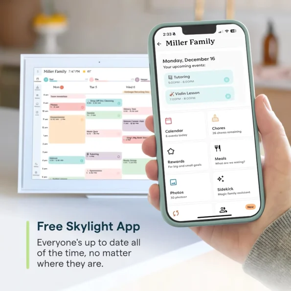 Smart wall calendar planner for family