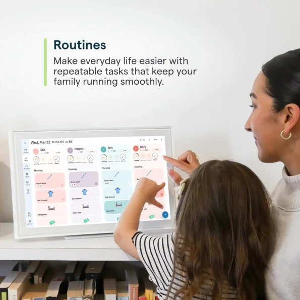 Smart wall calendar planner for family