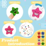 Smiley face star stickers for kids reward (2)