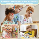 Smiley face star stickers for kids reward (2)