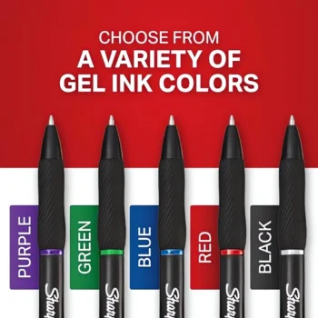 Smooth black gel pen for journaling and note-taking