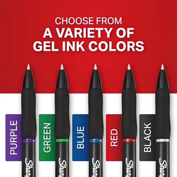 Smooth black gel pen for journaling and note-taking