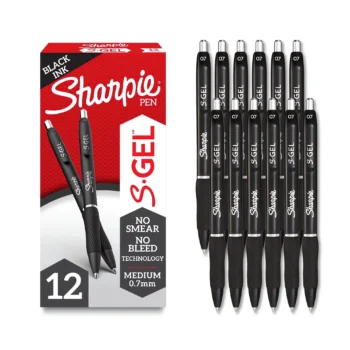 Smooth black gel pen for journaling and note-taking