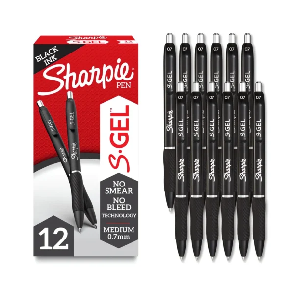 Smooth black gel pen for journaling and note-taking
