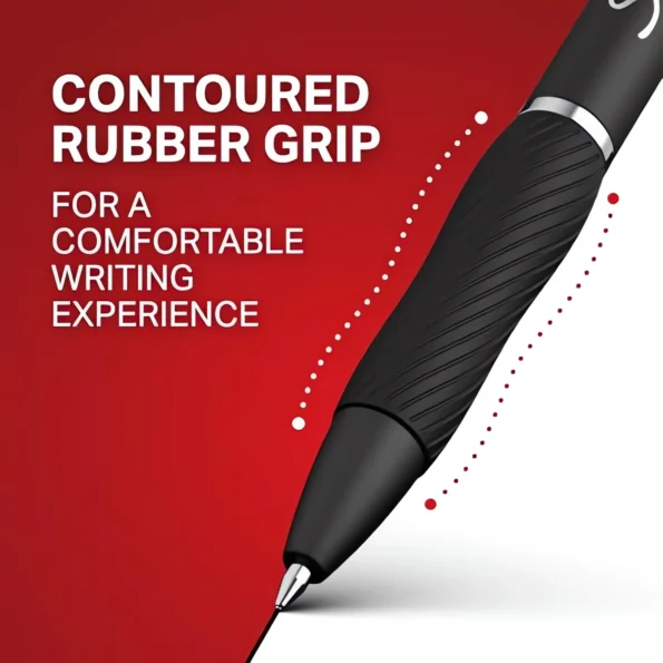 Smooth black gel pen for journaling and note-taking