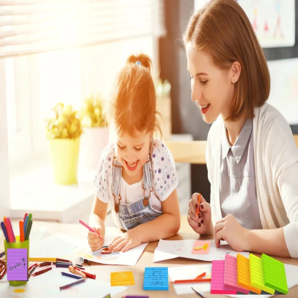 Sticky notes bright colors
