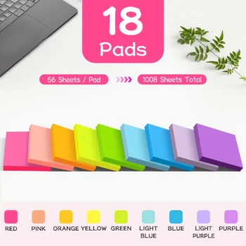 Sticky notes bright colors
