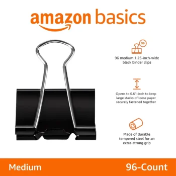 Sturdy binder clips for office and home use