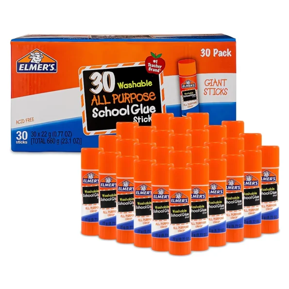 Washable glue sticks for school projects