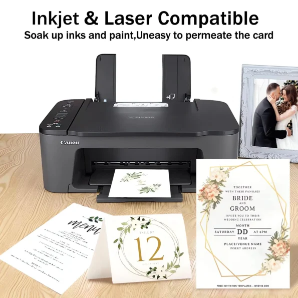 White cardstock printer paper for crafts