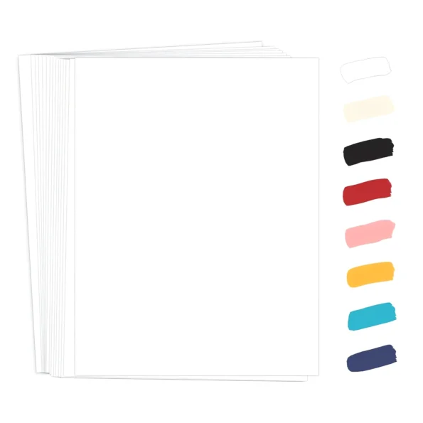 White cardstock printer paper for crafts