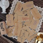 Wooden rubber stamp set for crafts (5)