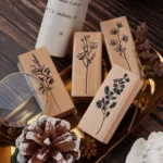Wooden rubber stamp set for crafts (5)
