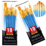 acrylic paint brush set for artists and beginners