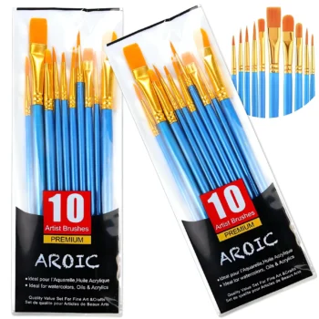acrylic paint brush set for artists and beginners
