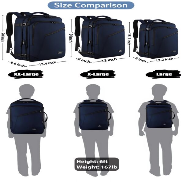 carry on travel backpack-size-color