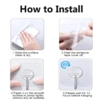 self adhesive heavy duty wall hooks (5)