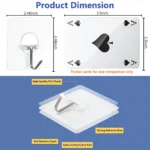 self adhesive heavy duty wall hooks (5)