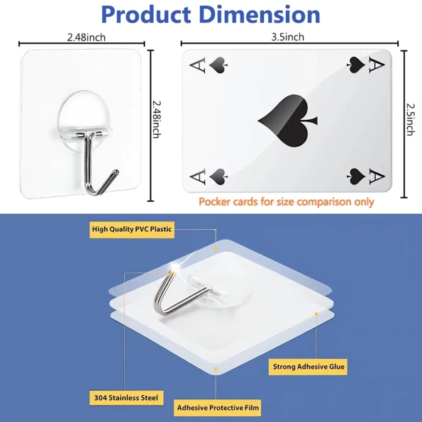 self adhesive heavy duty wall hooks