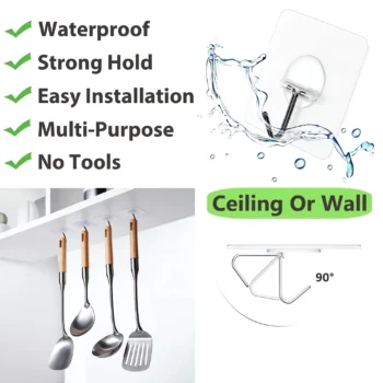 self adhesive heavy duty wall hooks