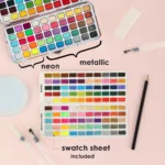 064-Watercolor Paint Set with Brushes and Accessories (3)