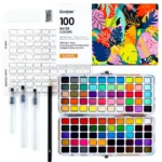 064-Watercolor Paint Set with Brushes and Accessories