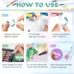 065-Watercolor Brush Pens Set with Assorted Tips (9)