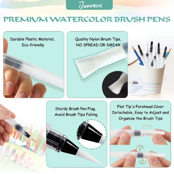 065-Watercolor Brush Pens Set with Assorted Tips