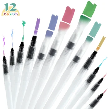 065-Watercolor Brush Pens Set with Assorted Tips